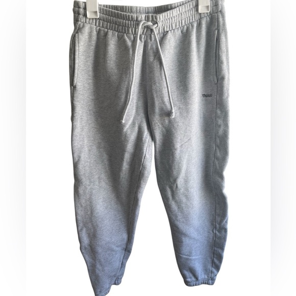 TNA Sweatfleece Cozy Fleece Boyfriend Light Grey Sweatpant size medium - Picture 1 of 7